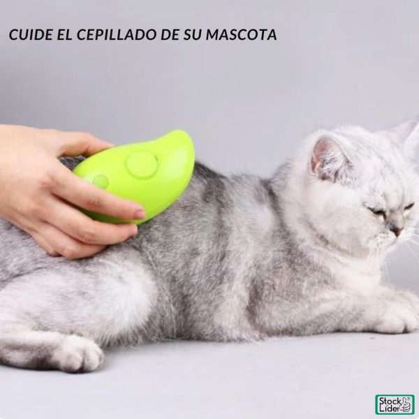 Cepillo de vapor para mascotas rosa